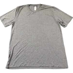 Hanro Of Switzerland V-Neck Shirt Men's XL Gray Stretch Lightweight Minimalist